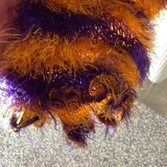 Beautiful purple and gold scarf. Just in time for the Holidays!! - Picture 3 of 3